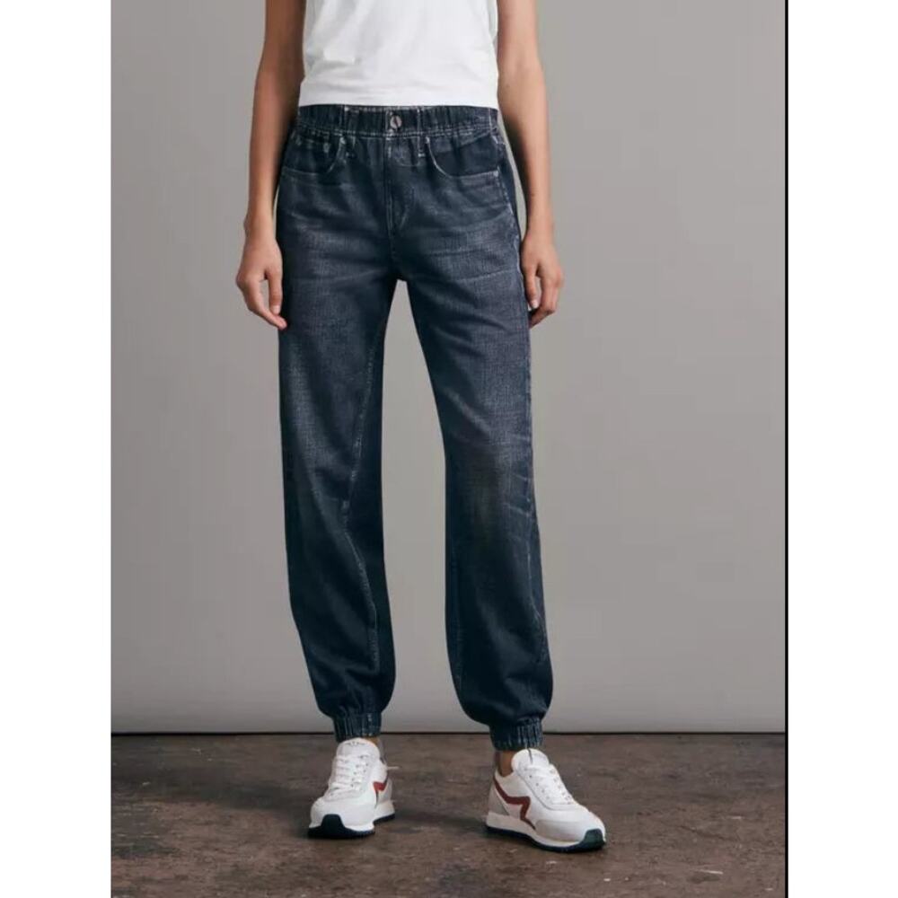 Rag & Bone Miramar Jogger Pants Sz XXS Women’s Blue Jeans Denim Print - Picture 6 of 16